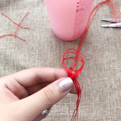 挂坠手绳教程 第4步