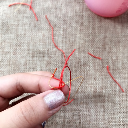 挂坠手绳教程 第12步