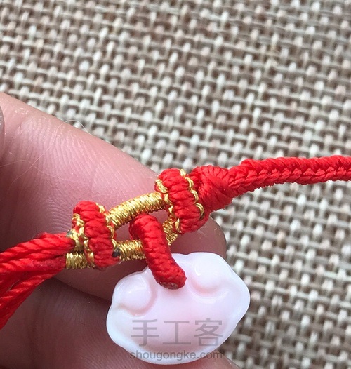 挂坠手绳教程 第16步