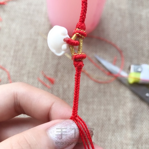 挂坠手绳教程 第18步