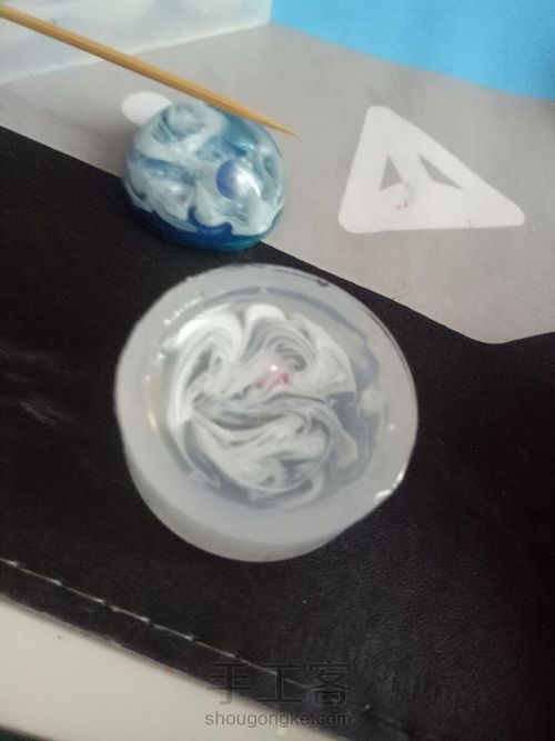 【uv胶】云海半球制作教程 第8步
