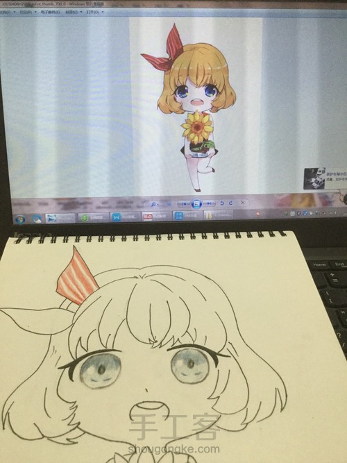 临摹可爱少女 第7步