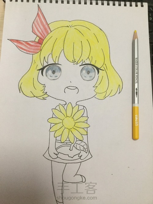 临摹可爱少女 第8步