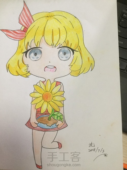 临摹可爱少女 第12步