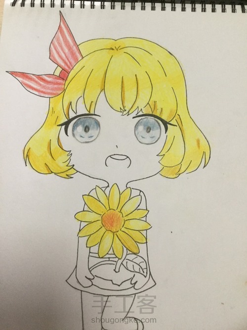 临摹可爱少女 第10步