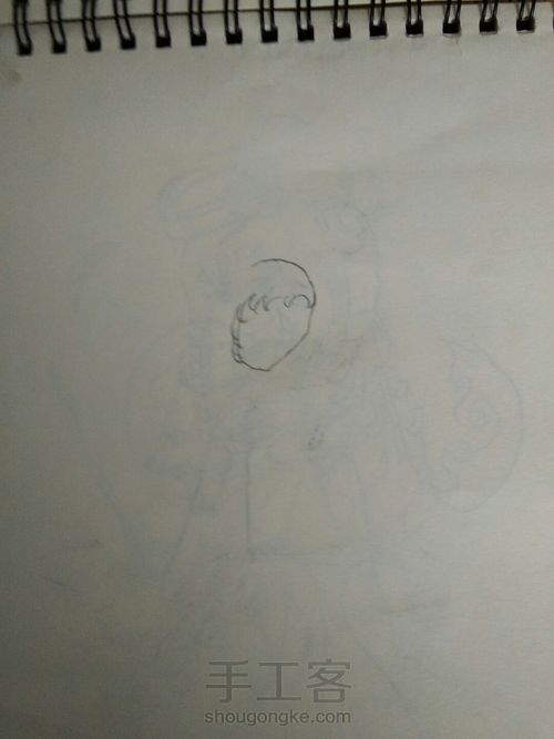 奇迹暖暖风中的铃音手绘(1) 第1步