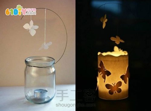手工制作漂亮的蝴蝶灯笼。转 第4步