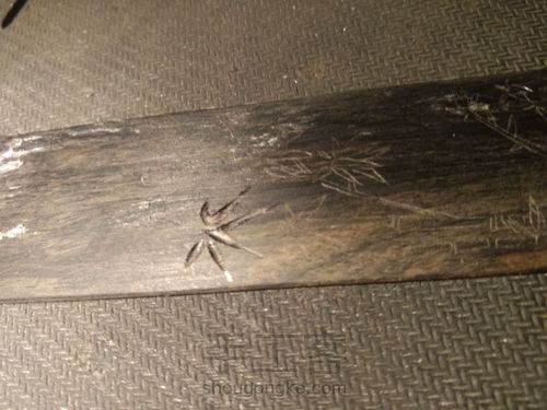 紫光檀书签〔嵌粉〕 第5步