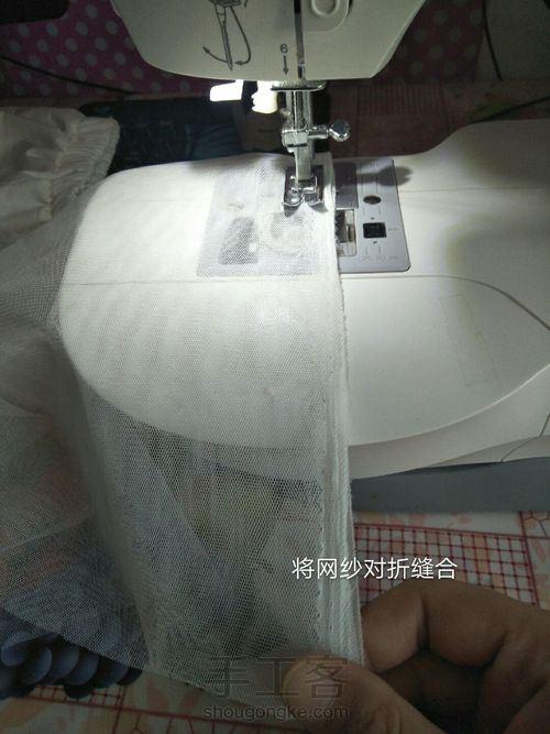 花苞袖网纱裙配~网纱短裙 第13步
