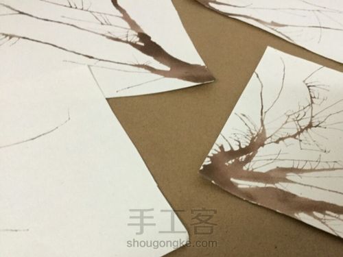 水彩画。。。树（汤圆） 第2步