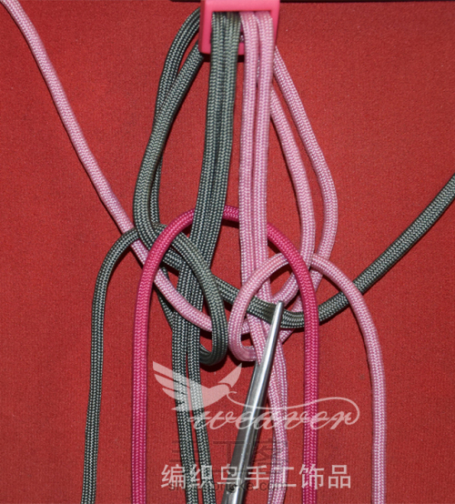伞绳编织手链-2 第8步