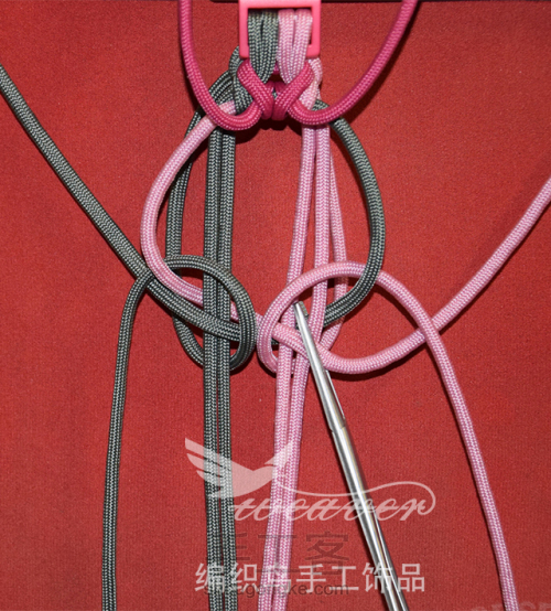 伞绳编织手链-2 第14步