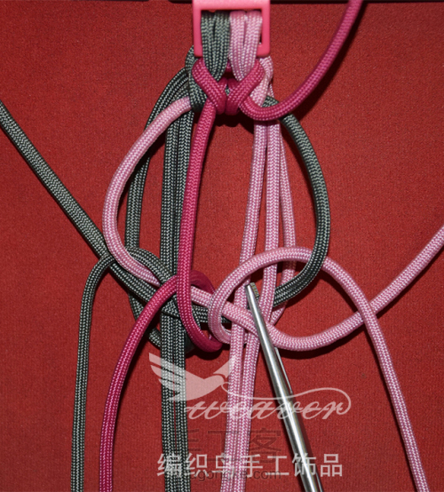 伞绳编织手链-2 第15步