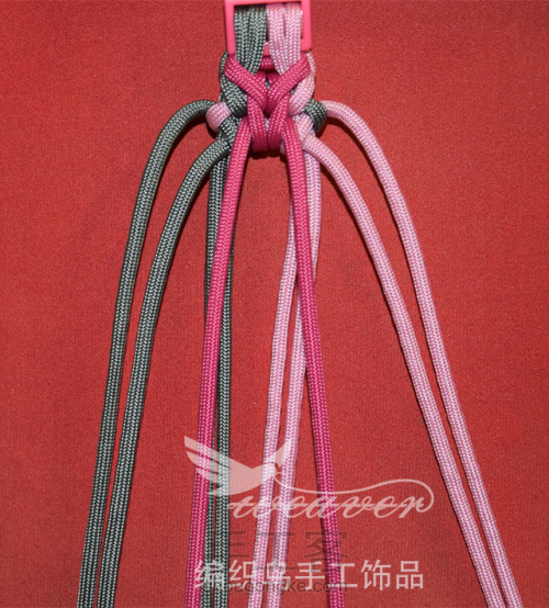 伞绳编织手链-2 第17步