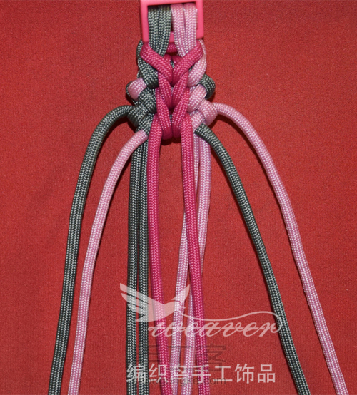 伞绳编织手链-2 第23步