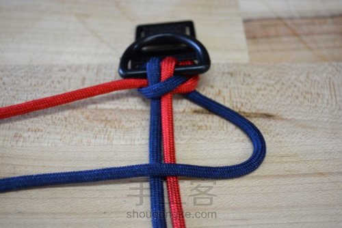 一款简单的蛇结宠物犬编织项圈 第18步
