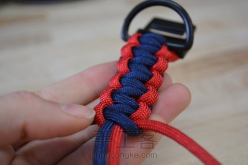 一款简单的蛇结宠物犬编织项圈 第24步