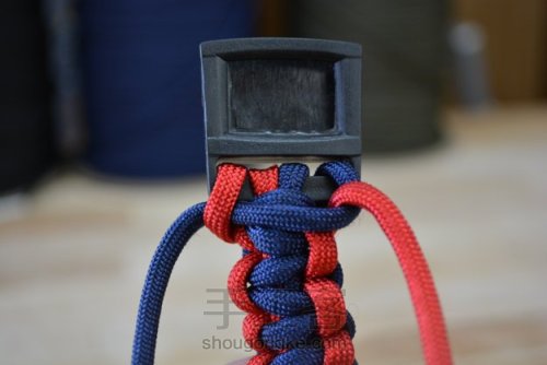 一款简单的蛇结宠物犬编织项圈 第32步