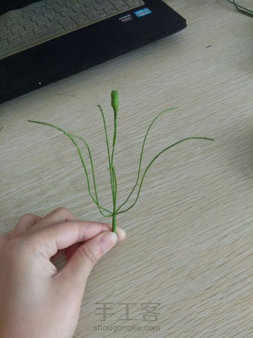 皱纹纸百合花教程 第10步