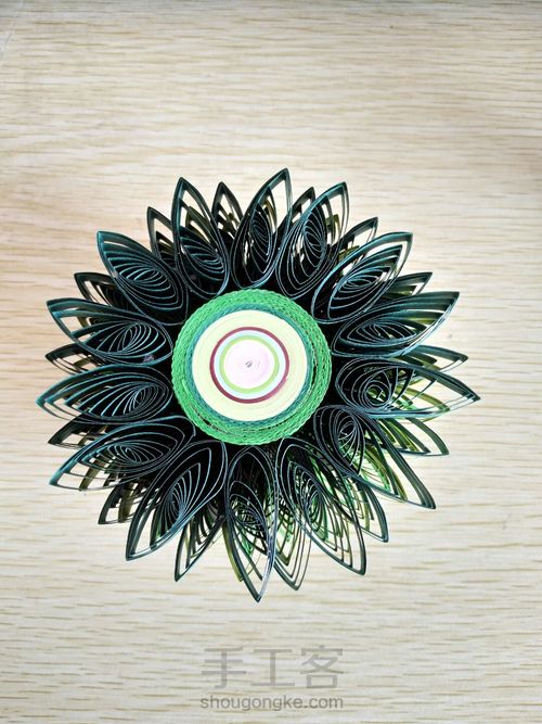 衍纸立体圣诞树 第1步