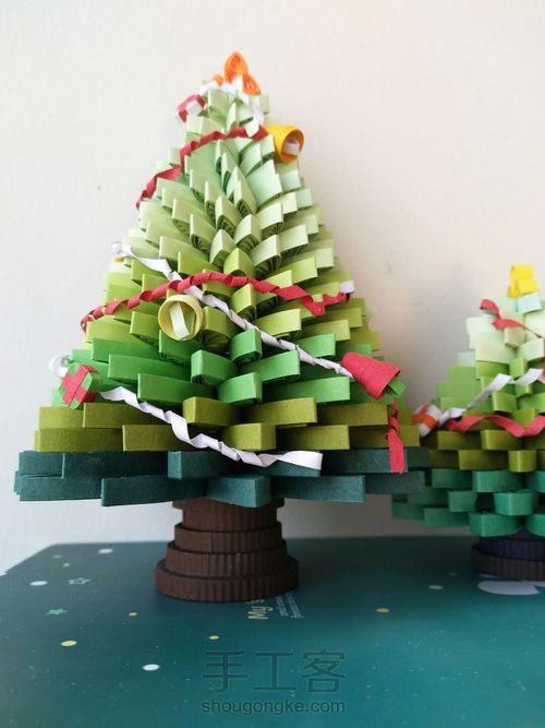 衍纸立体圣诞树 第13步