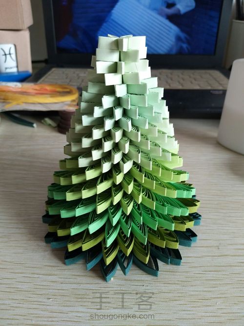 衍纸立体圣诞树 第5步