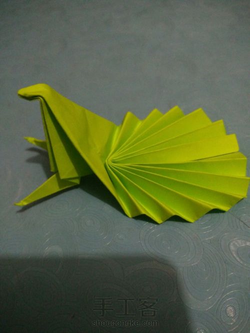 折纸孔雀 第10步
