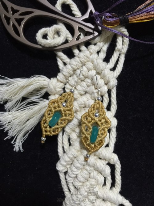 蜡线耳环 第15步