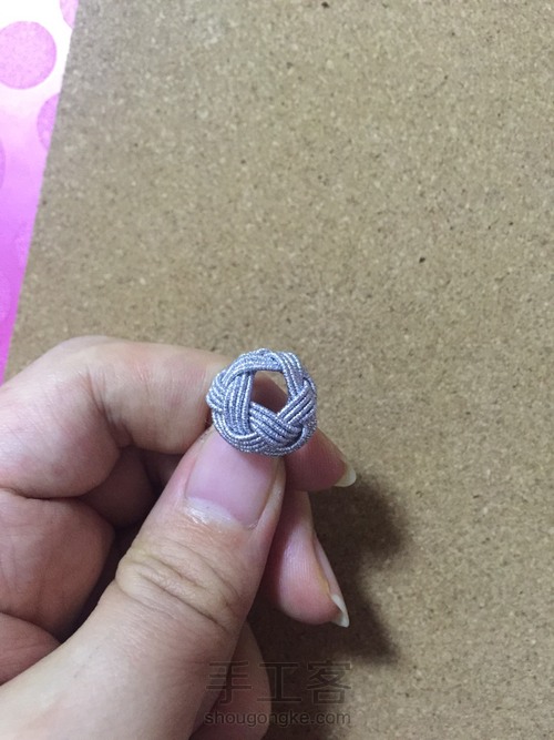 正经五边菠萝结 流苏帽 第6步