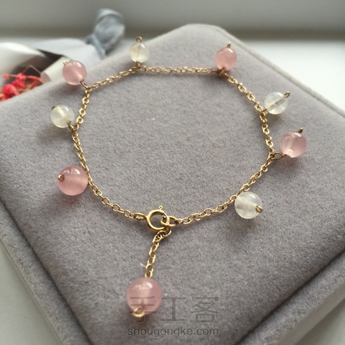 超仙的马粉月光石手链/脚链制作 第1步