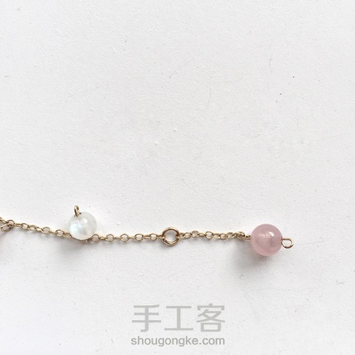 超仙的马粉月光石手链/脚链制作 第8步
