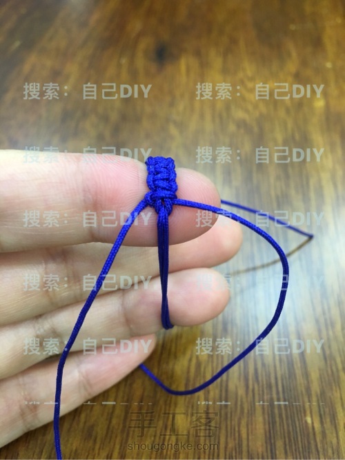 超级简单易学的DIY“平结线环”适用于各种情况的装饰 第5步