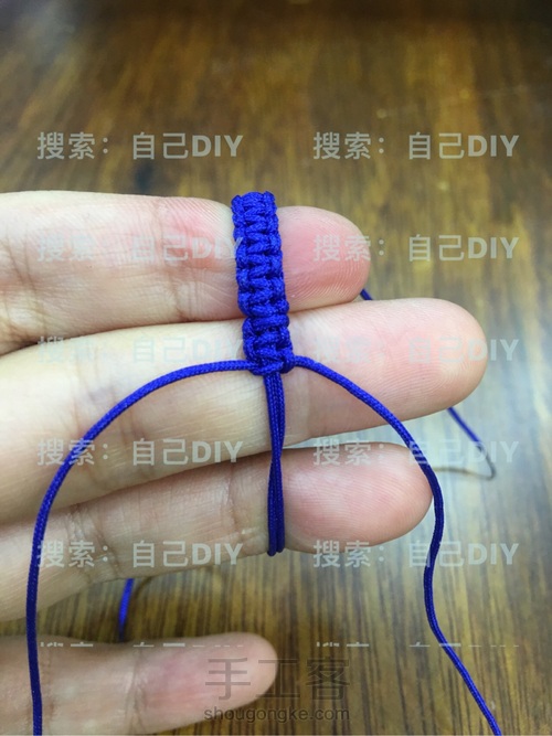 超级简单易学的DIY“平结线环”适用于各种情况的装饰 第7步