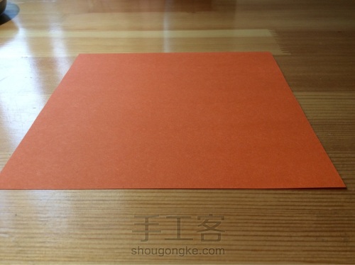 康乃馨贺卡（折纸教程） 第1步