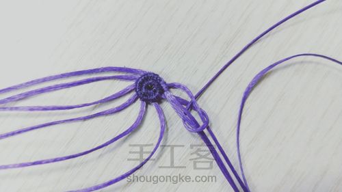 macrame Rose 玫瑰 第8步