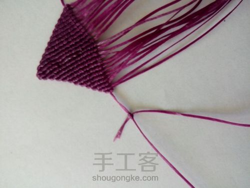 macrame 马蹄莲 第11步