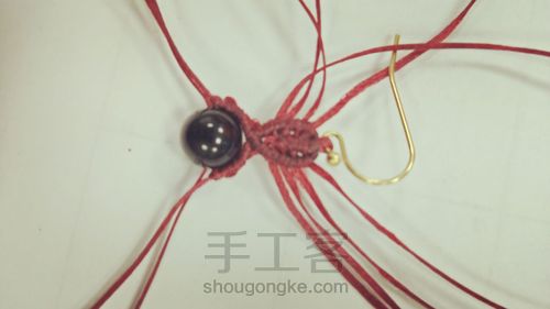 V型单珠耳环 第10步