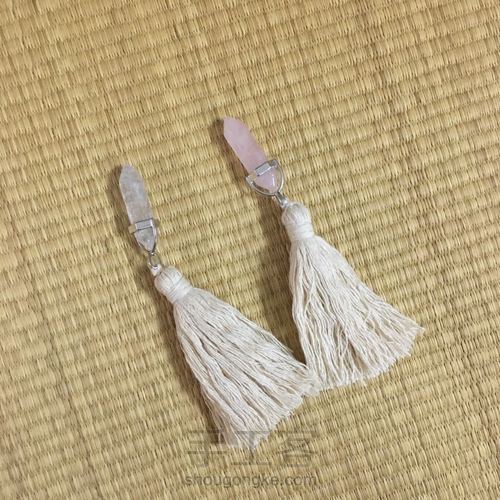 招桃花的手工编织小挂毯壁挂Macrame 第9步