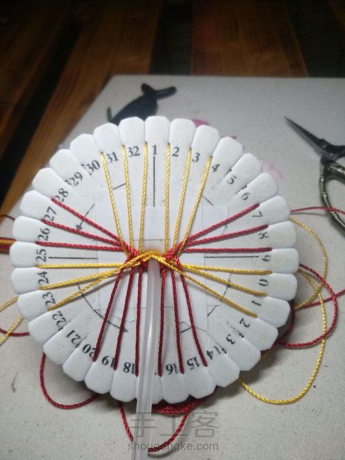 外网盘编手绳 第12步