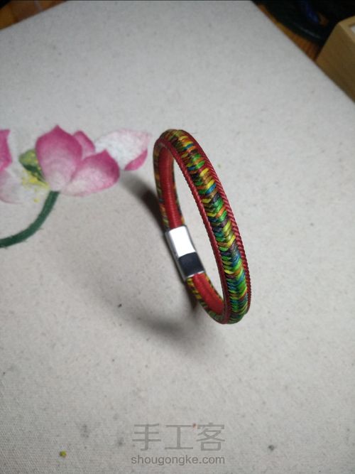 外网盘编手绳 第18步