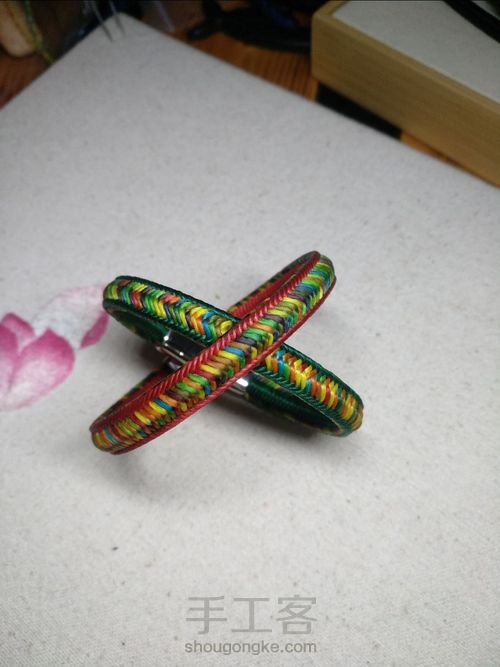 外网盘编手绳 第21步