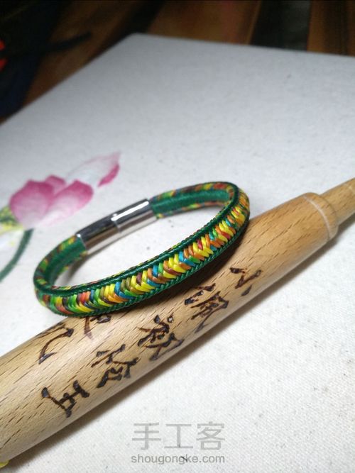 外网盘编手绳 第24步