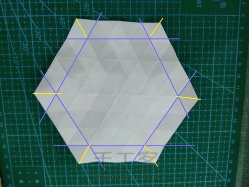 雪花（A）（D）折法 第14步