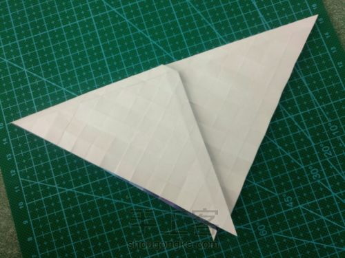 玫瑰纸鹤折法 第8步
