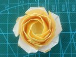 简单玫瑰的折法图解