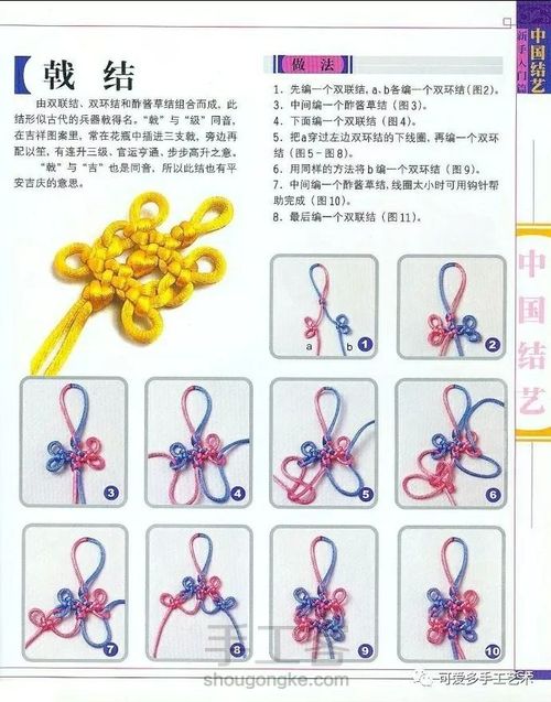 中国结基础结（三） 第7步
