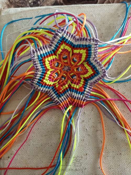 分享七瓣花 第8步