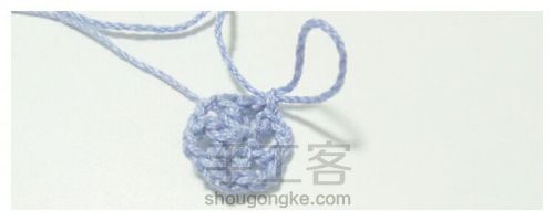 舵盘-精致钩针耳环 第13步