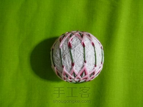 初级手鞠球 第11步