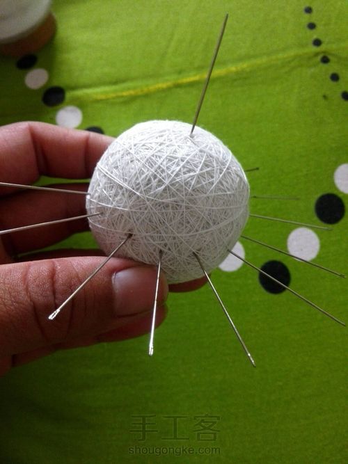 初级手鞠球 第3步